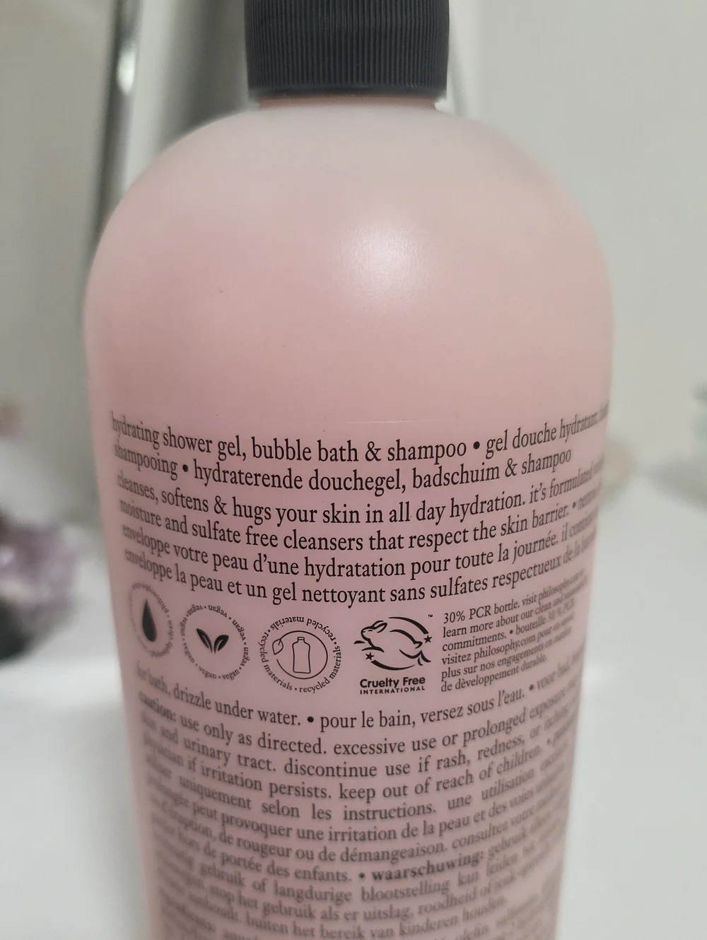 Philosophy Amazing Grace Bergamot Hydrating Shower Gel 32 oz JUMBO SZ